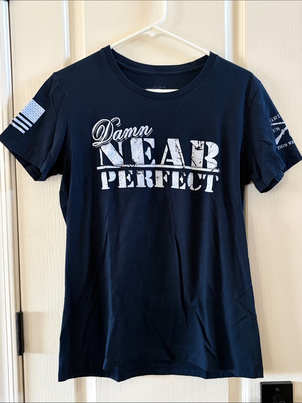Grunt Style Navy Blue "Damn Near Perfect" Short Sleeve Tee